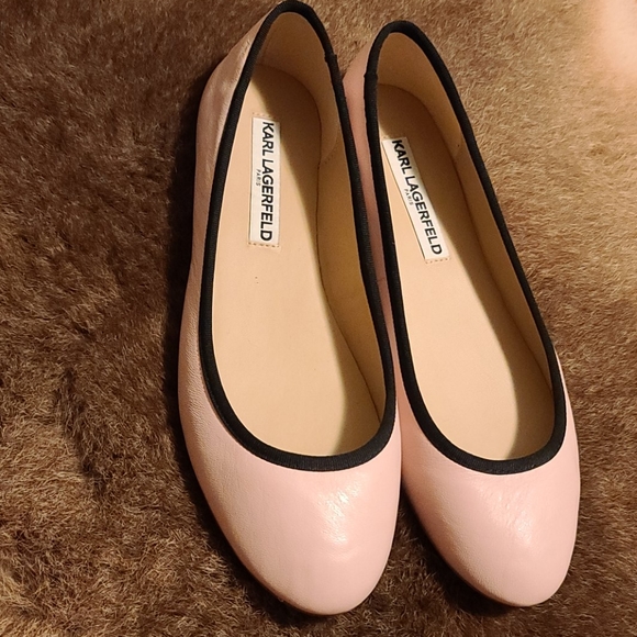 Karl Lagerfeld Shoes - Karl lagerfeld flat pink nude shoes new